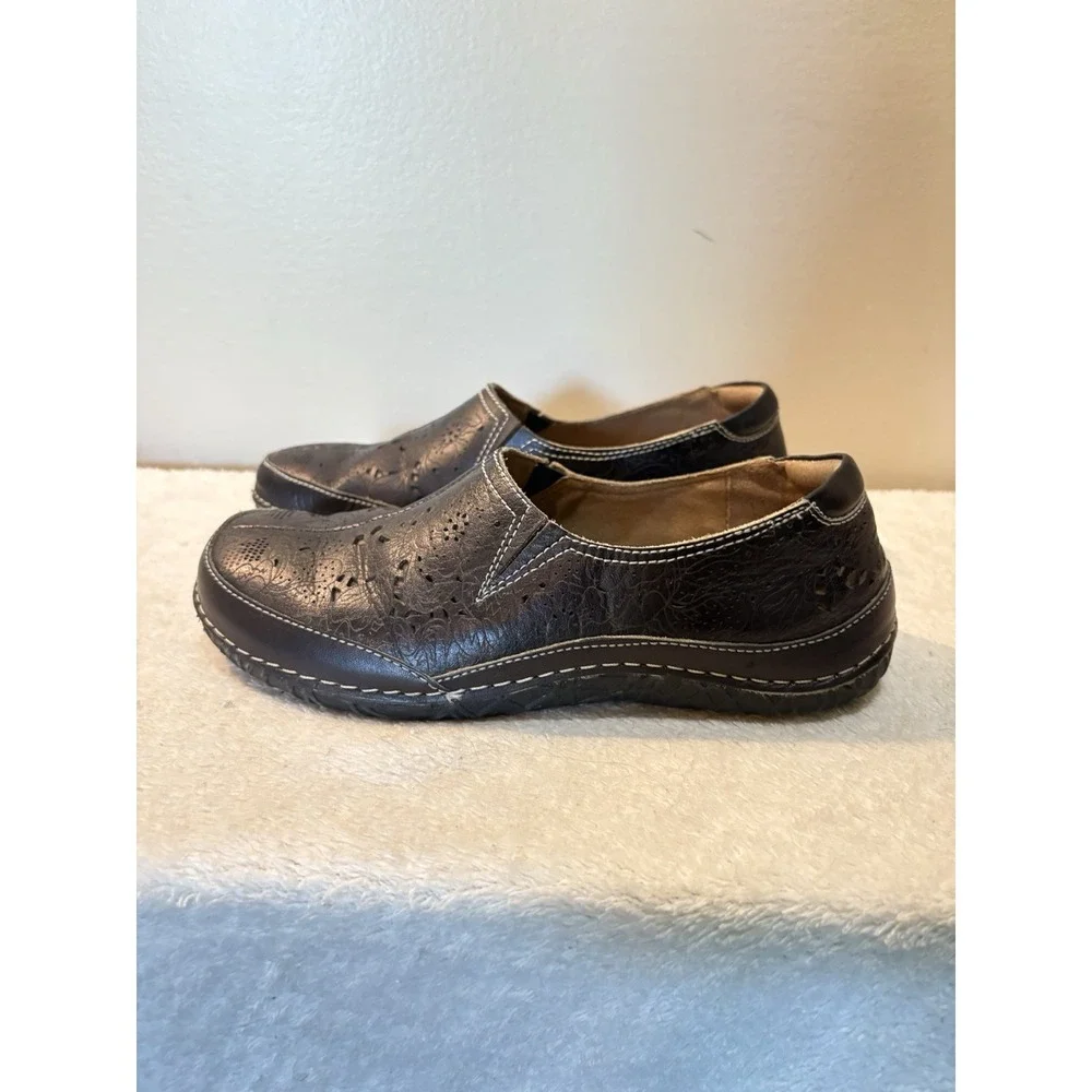 L'Artiste Spring Step -‎ Libora-B Women's Size 37 (6.5) Black Leather EUC